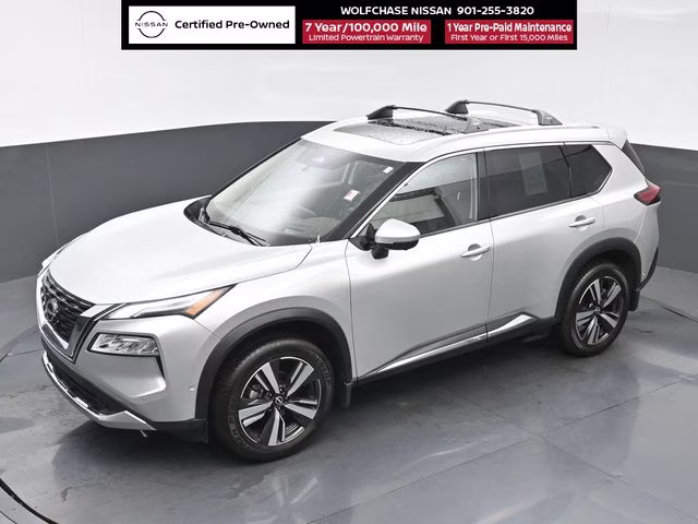 2023 Brilliant Silver Metallic Nissan Rogue Platinum FWD SUV
