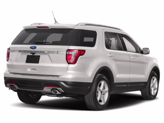 2018 White Platinum Metallic Tri-Coat Ford Explorer Limited FWD SUV