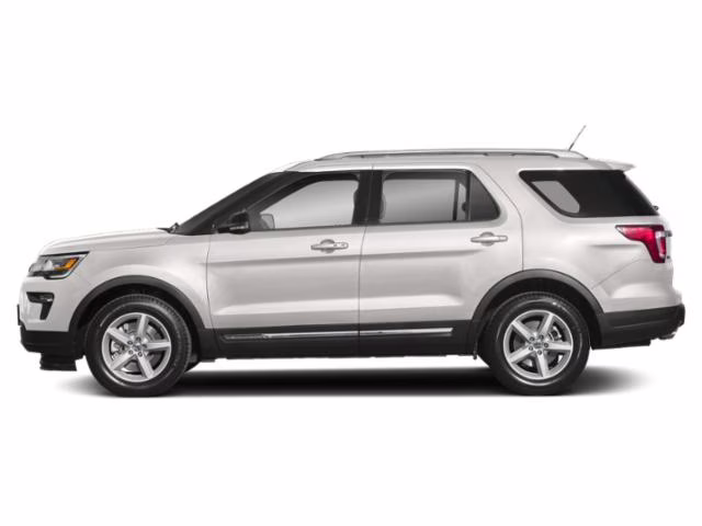 2018 White Platinum Metallic Tri-Coat Ford Explorer Limited FWD SUV