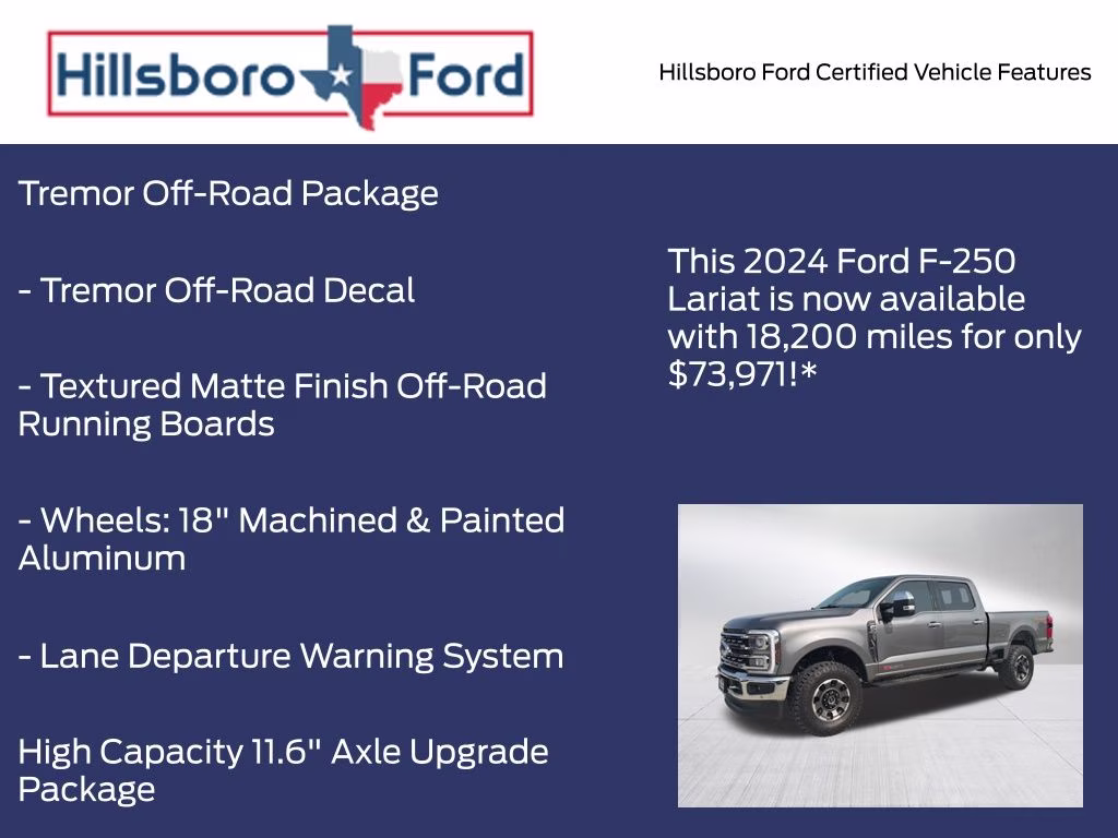2024 Carbonized Gray Metallic Ford Super Duty F-250 SRW Lariat 4X4 Truck