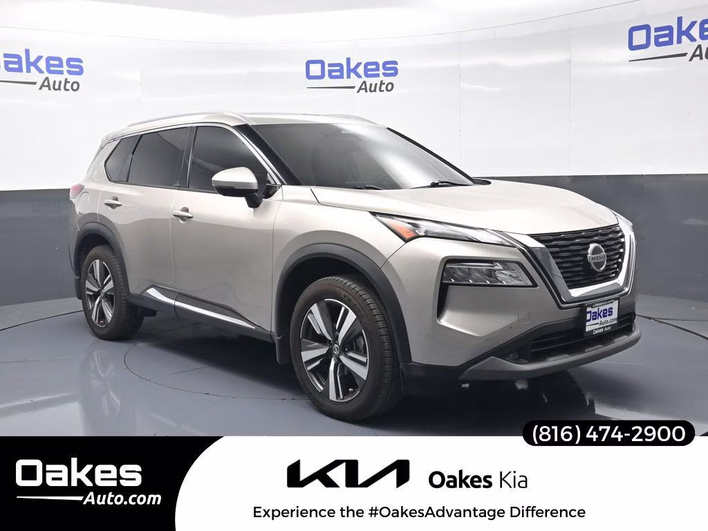 2021 Champagne Silver Metallic Nissan Rogue SL AWD SUV