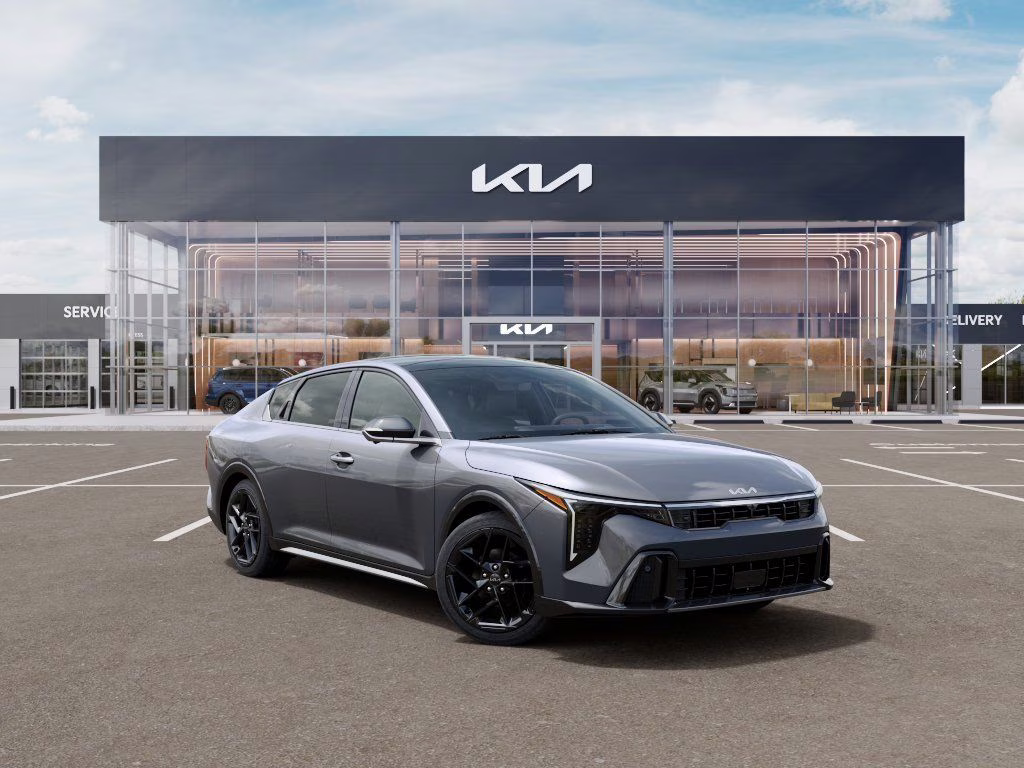 2026 Steel Gray Kia K4 GT-Line Turbo FWD Sedan