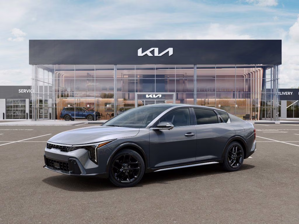 2026 Steel Gray Kia K4 GT-Line Turbo FWD Sedan