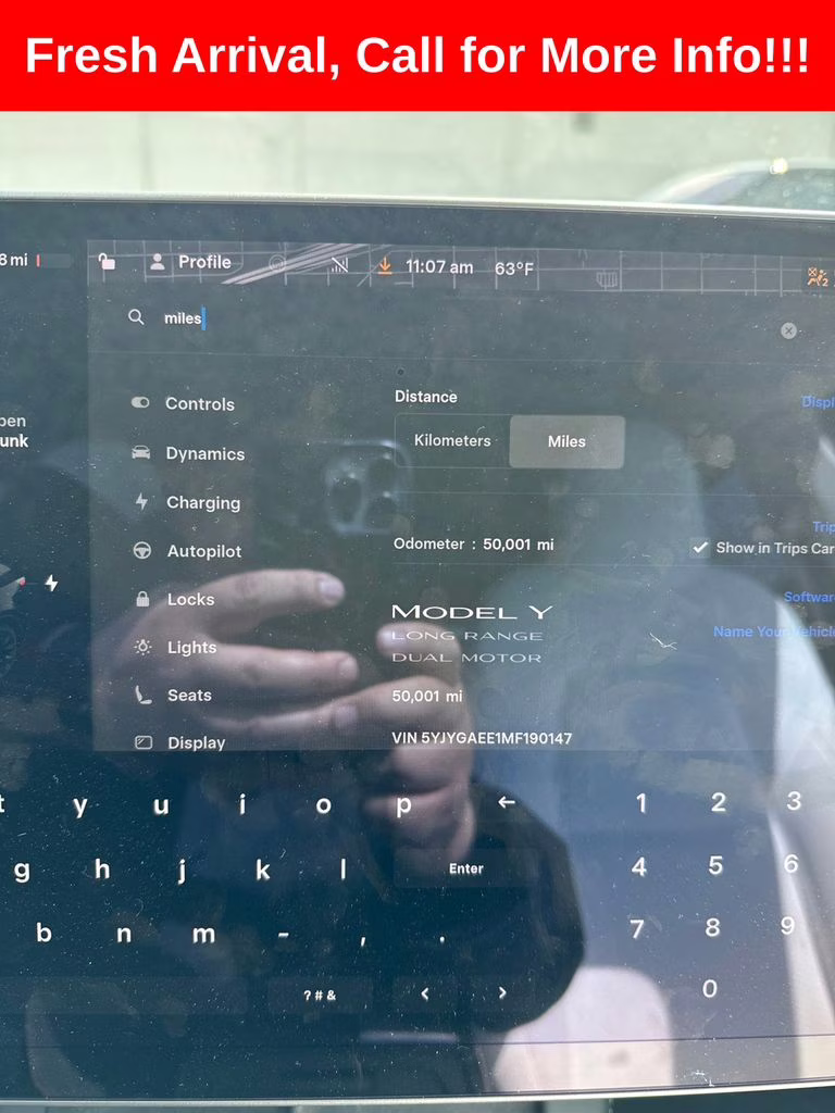 2021 Solid Black Tesla Model Y Long Range AWD SUV