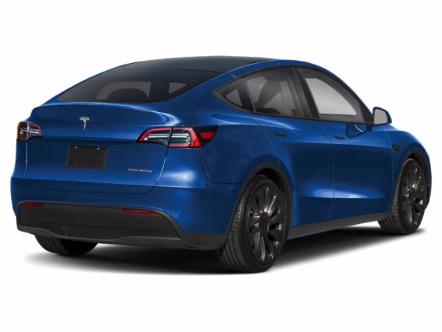 2024 Blue Tesla Model Y Performance AWD SUV