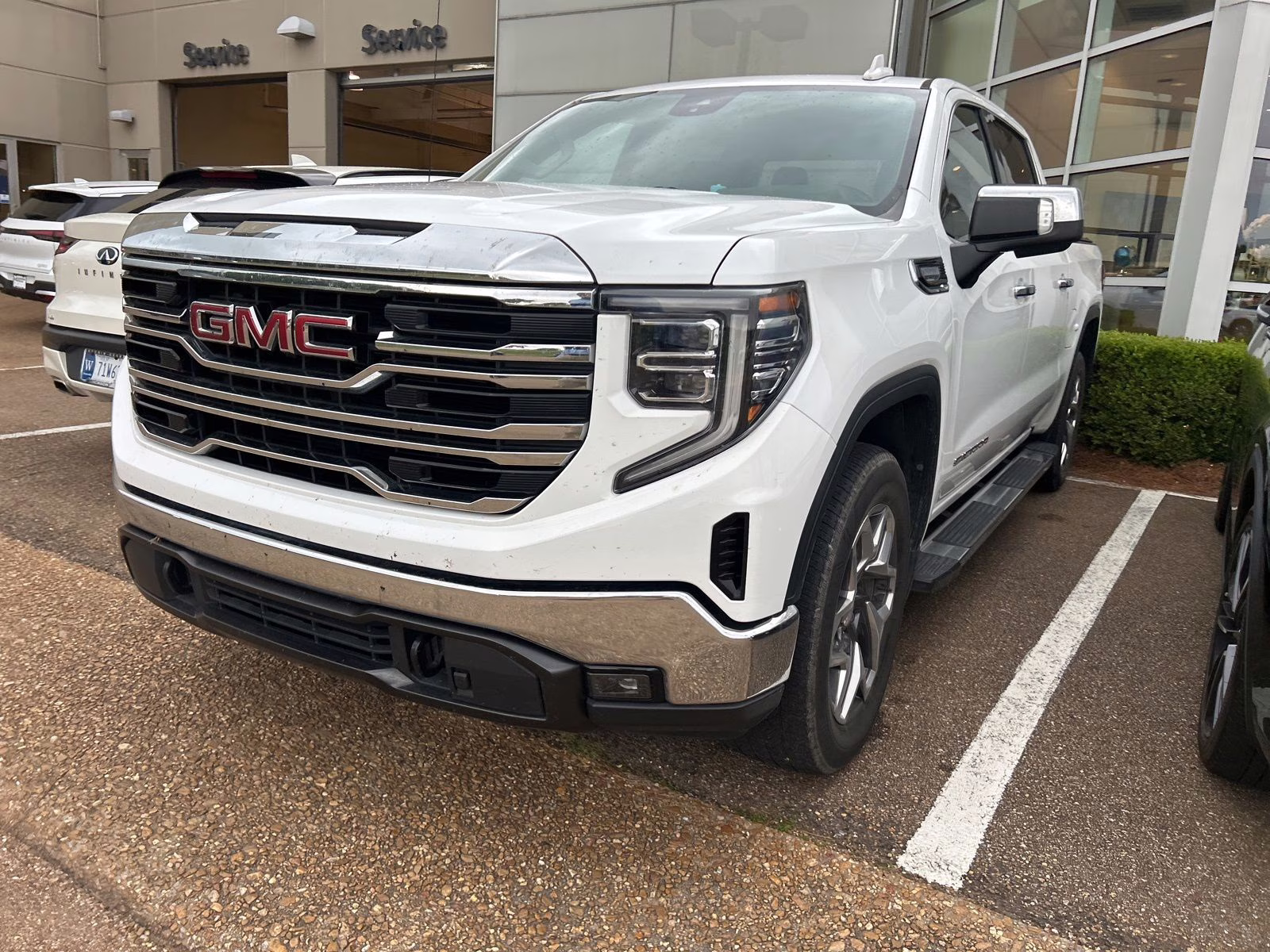 2023 Summit White GMC Sierra 1500 SLT RWD Truck