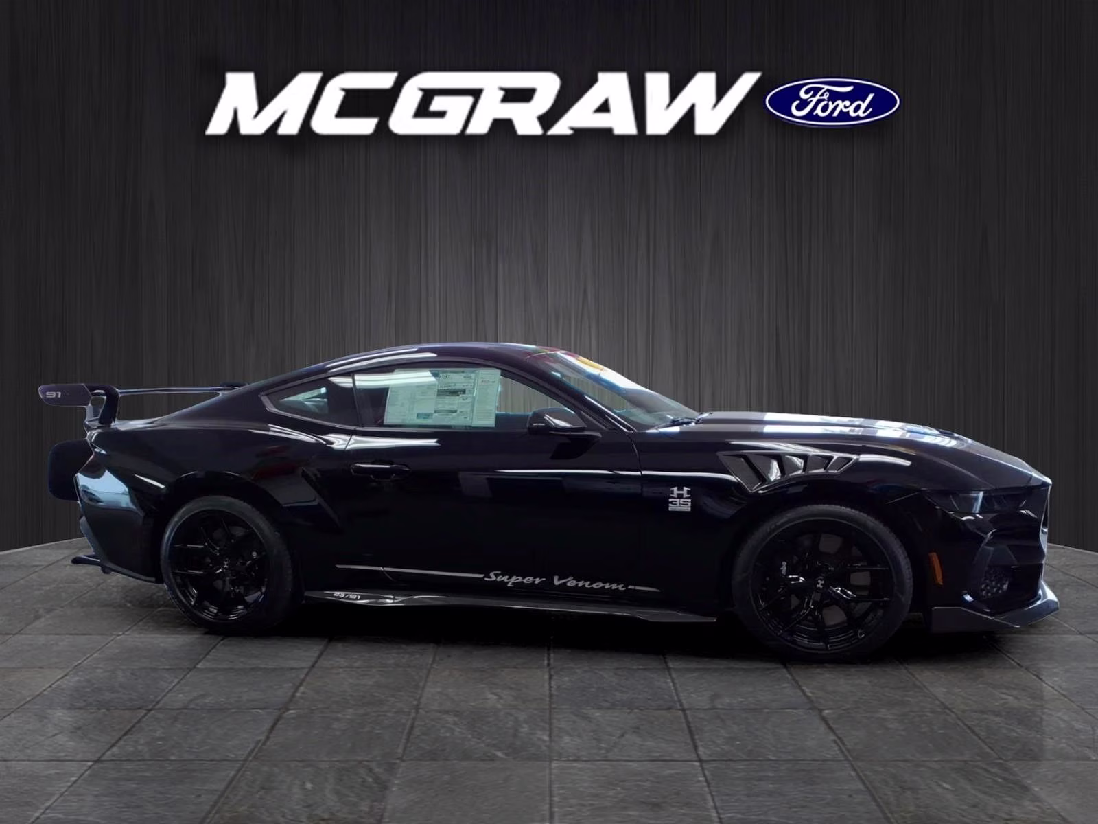 2026 Shadow Black Ford Mustang Hennessey RWD Coupe