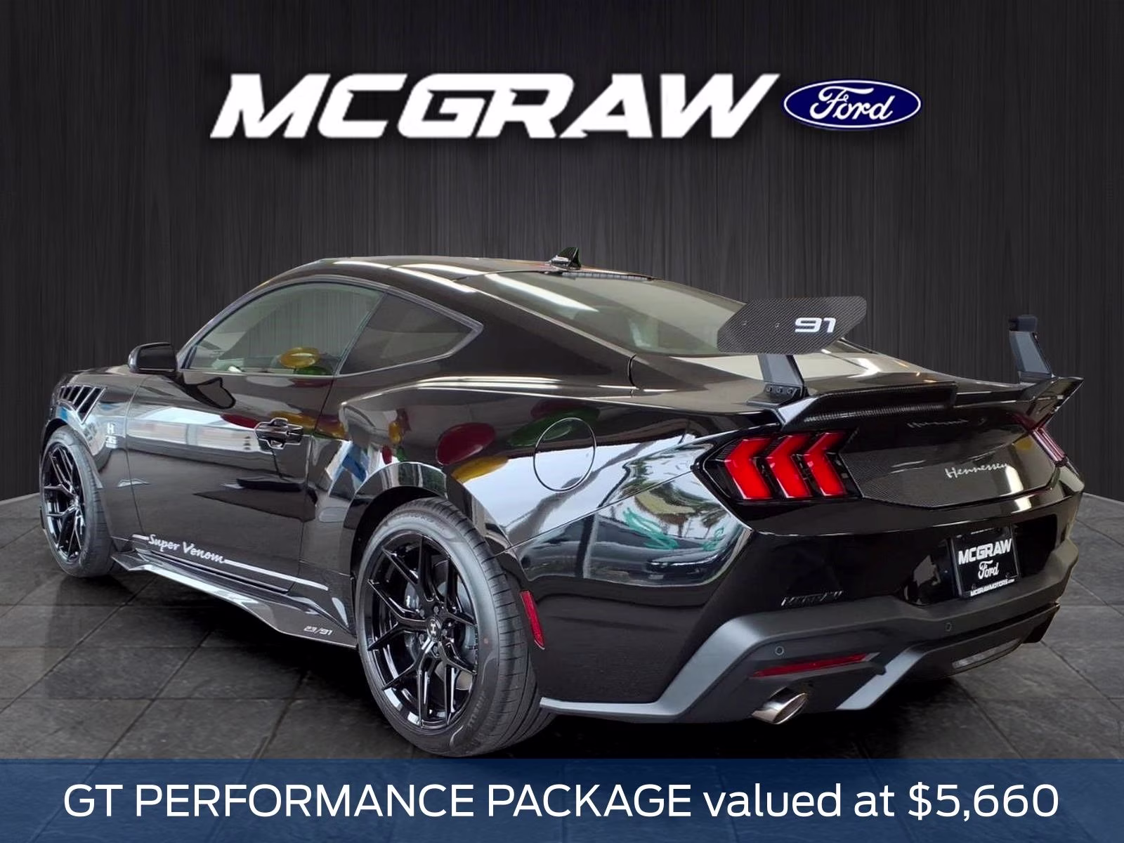 2026 Shadow Black Ford Mustang Hennessey RWD Coupe