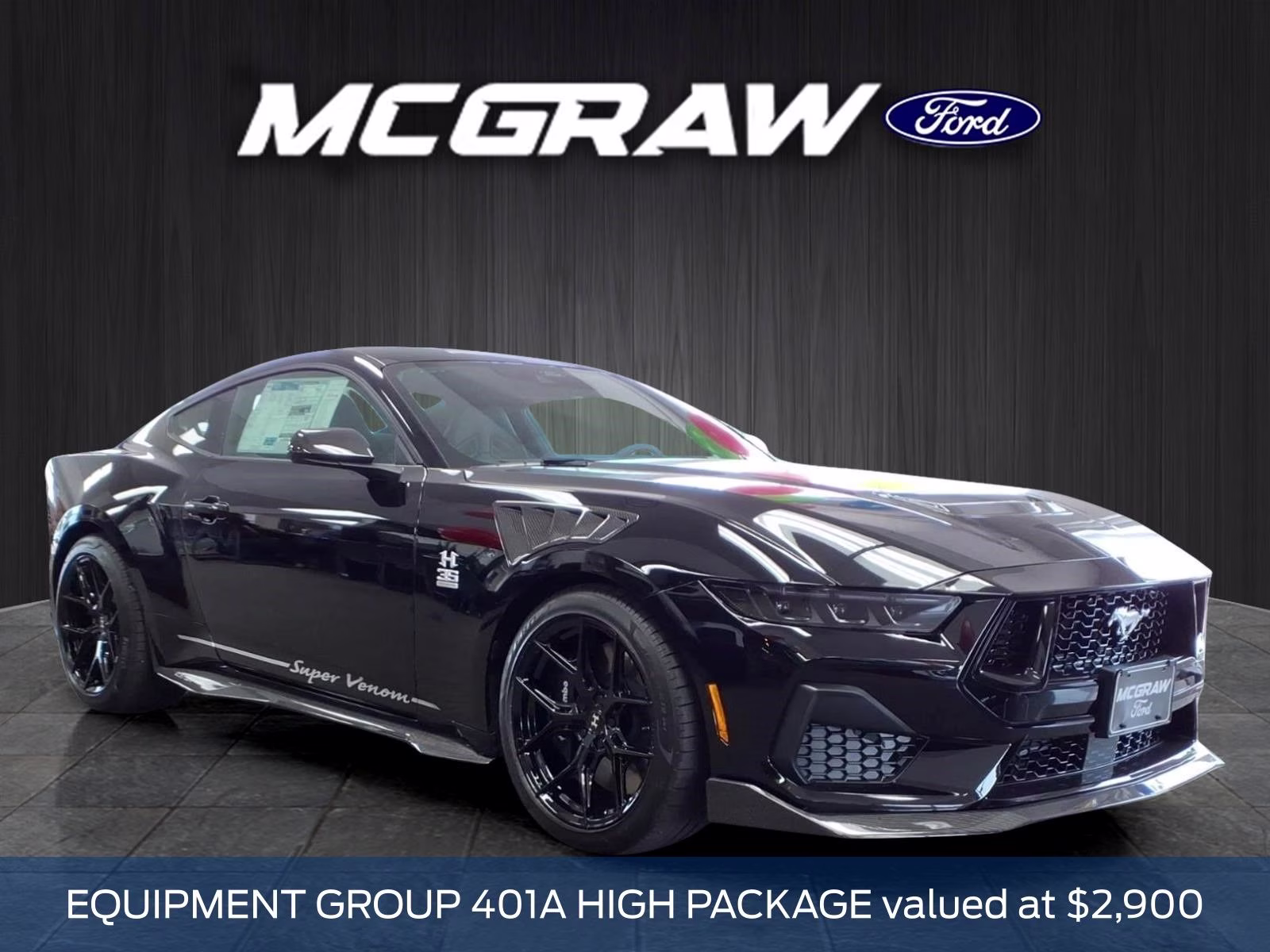 2026 Shadow Black Ford Mustang Hennessey RWD Coupe