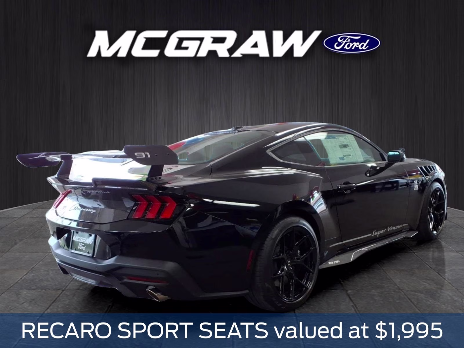 2026 Shadow Black Ford Mustang Hennessey RWD Coupe