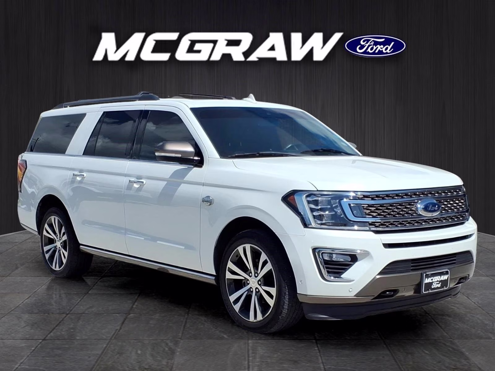 2021 White Metallic Ford Expedition Max King Ranch 4X4 SUV