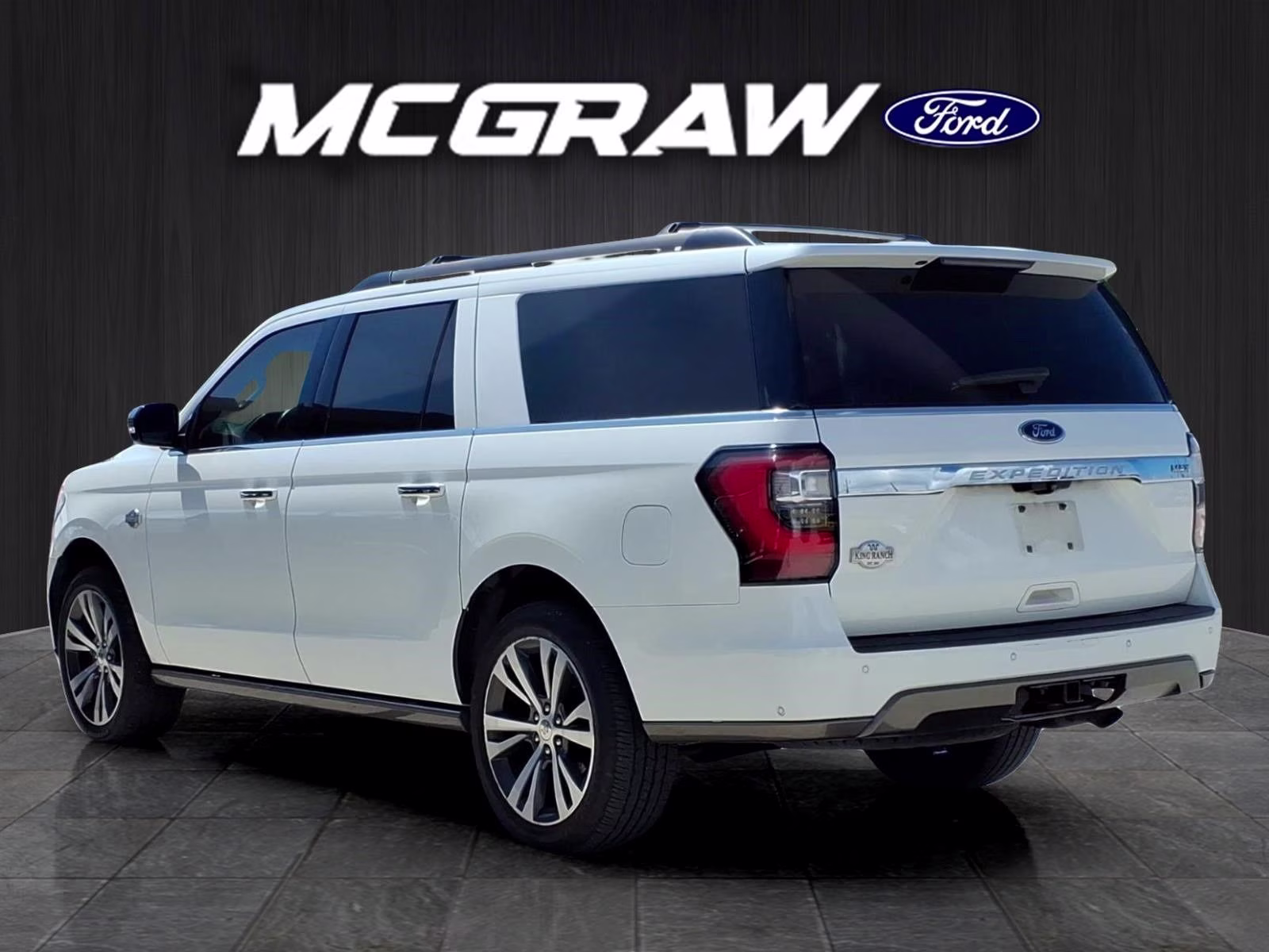 2021 White Metallic Ford Expedition Max King Ranch 4X4 SUV