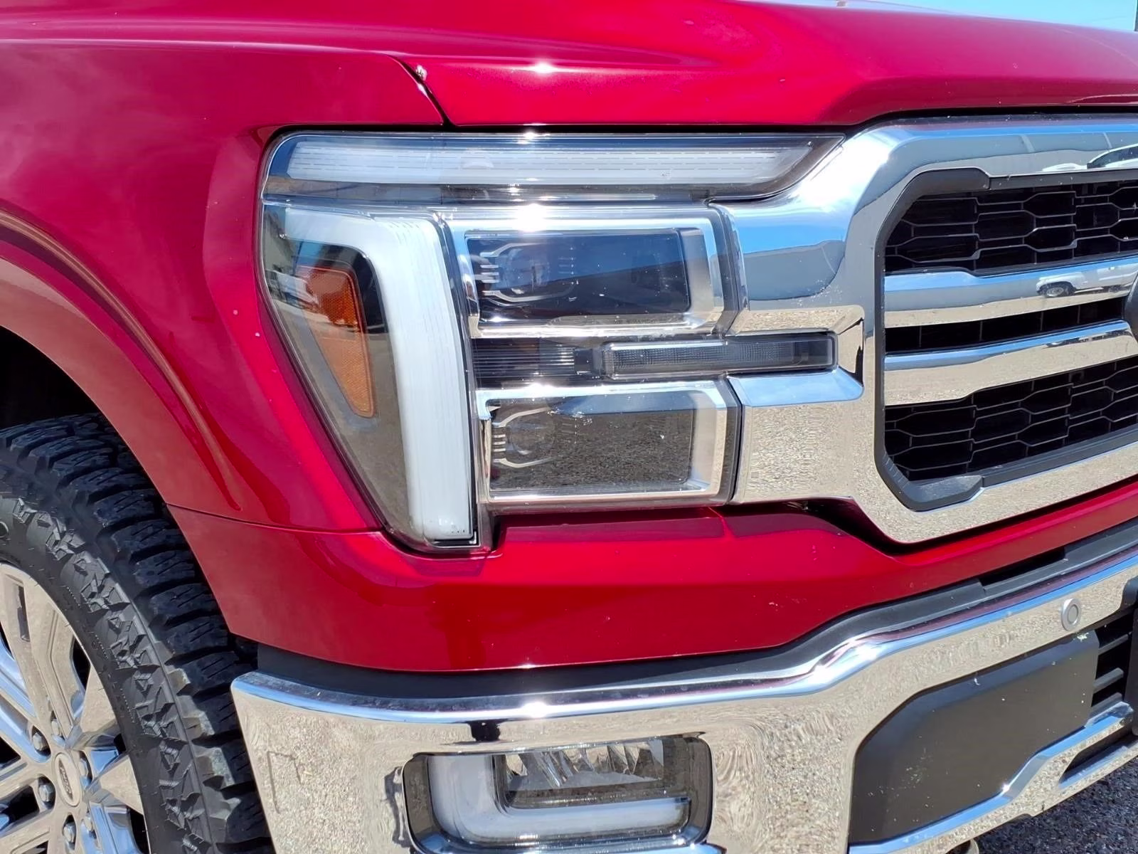 2024 Red Metallic Ford F-150 Lariat 4X4 Truck