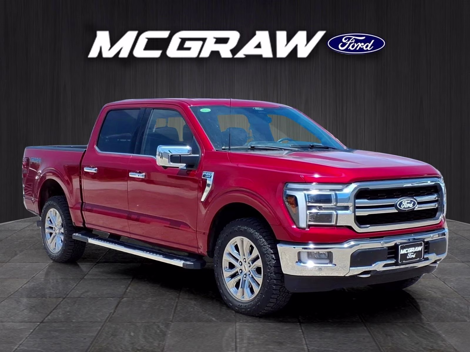 2024 Red Metallic Ford F-150 Lariat 4X4 Truck