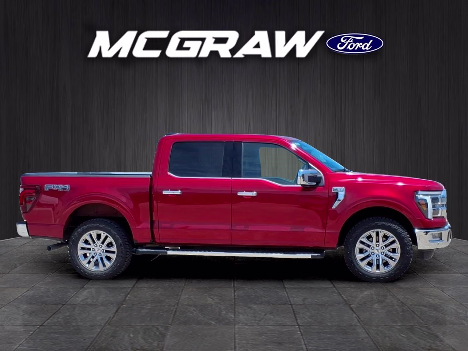2024 Red Metallic Ford F-150 Lariat 4X4 Truck