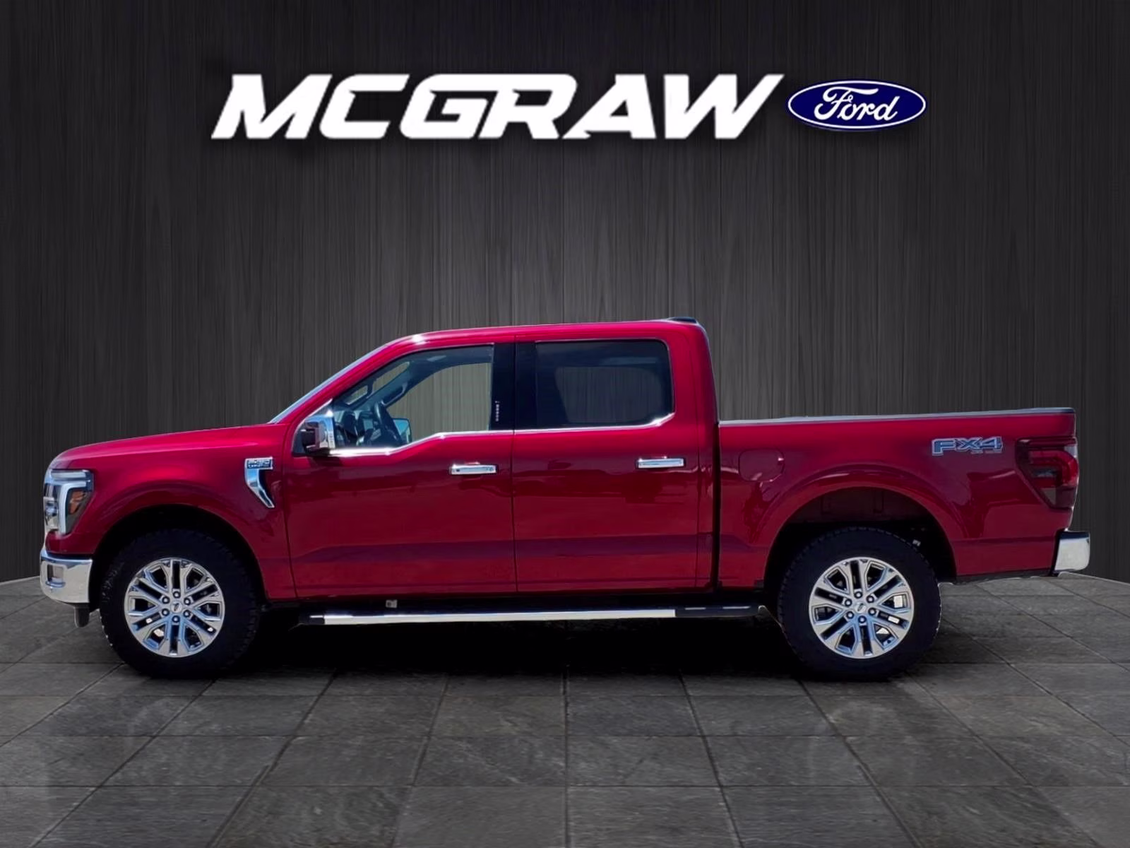 2024 Red Metallic Ford F-150 Lariat 4X4 Truck