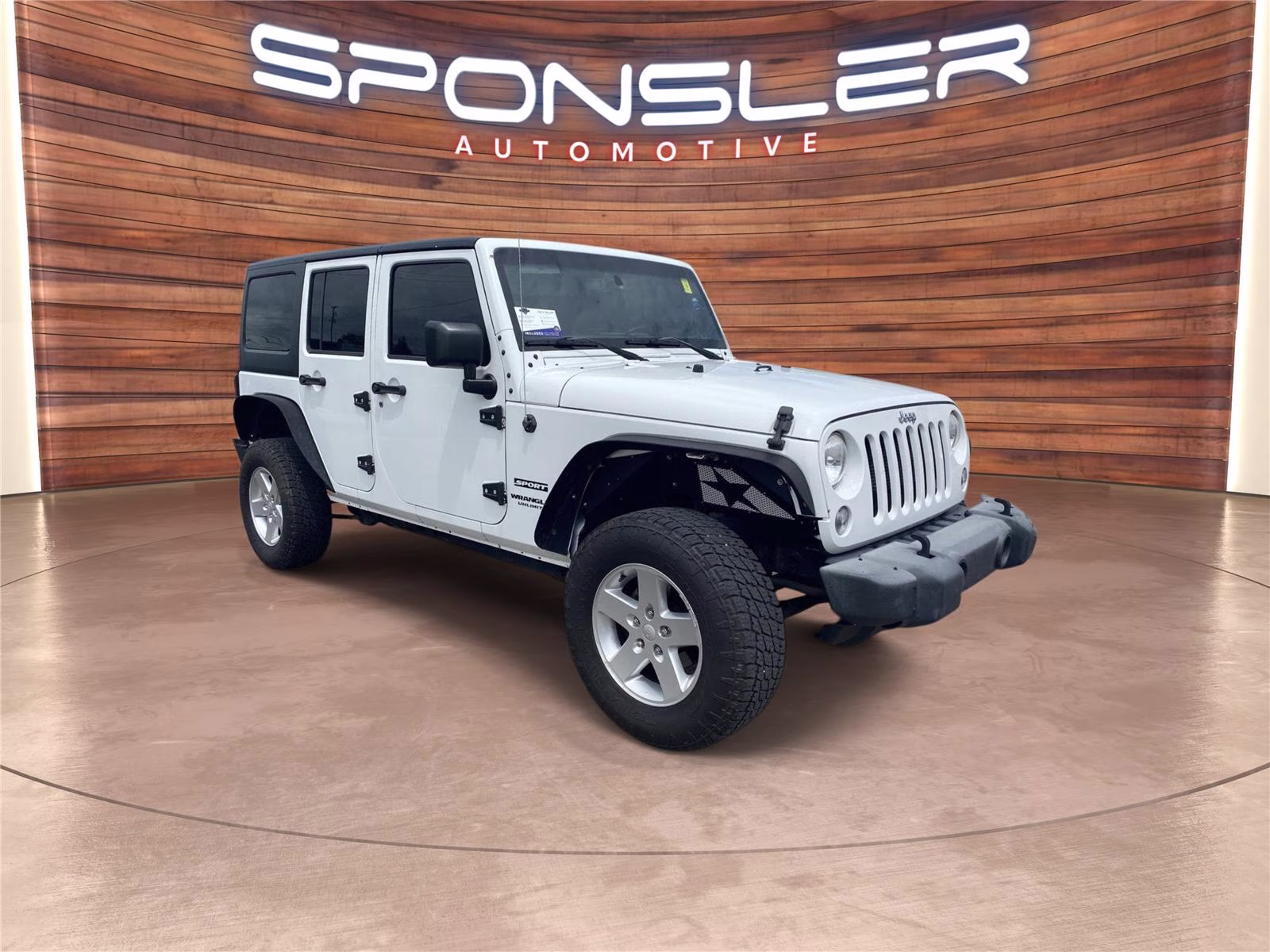 2015 Bright White Clearcoat Jeep Wrangler Sport 4X4 SUV