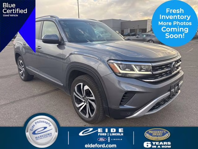 2022 Platinum Gray Metallic Volkswagen Atlas SEL AWD SUV
