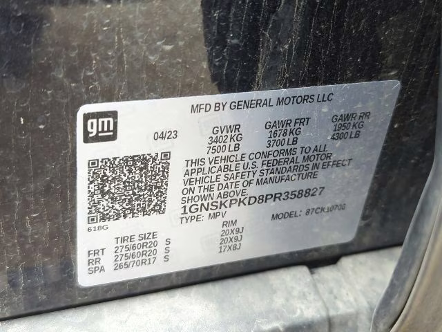 2023 Dark Ash Metallic Chevrolet Tahoe Z71 4X4 SUV