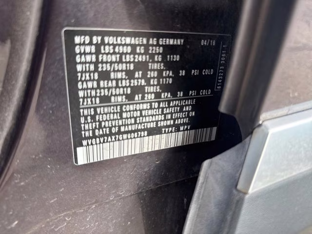 2016 Gray Volkswagen Tiguan SE AWD SUV