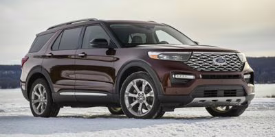 2020 Blue Ford Explorer Limited RWD SUV