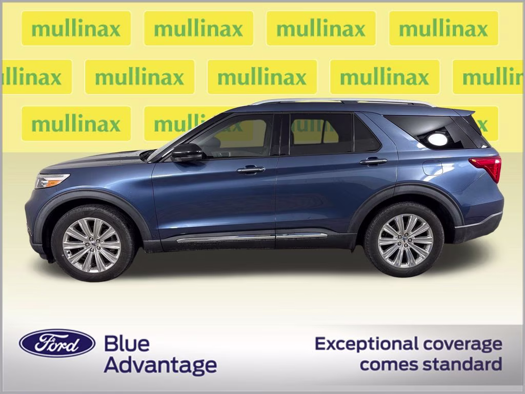 2020 Blue Metallic Ford Explorer Limited RWD SUV