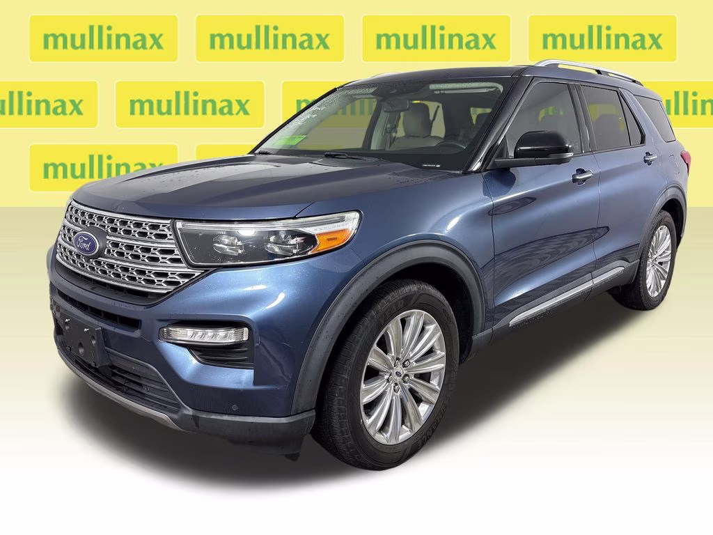 2020 Blue Metallic Ford Explorer Limited RWD SUV