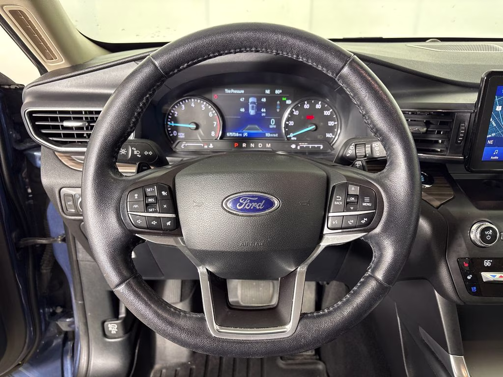 2020 Blue Metallic Ford Explorer Limited RWD SUV