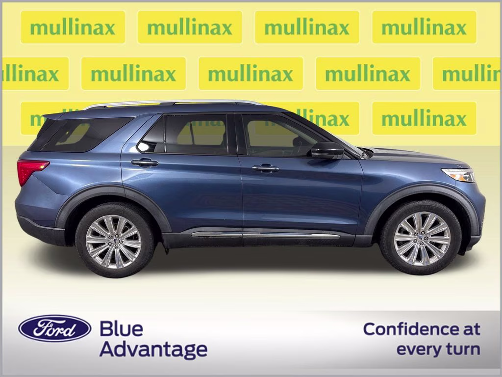 2020 Blue Metallic Ford Explorer Limited RWD SUV