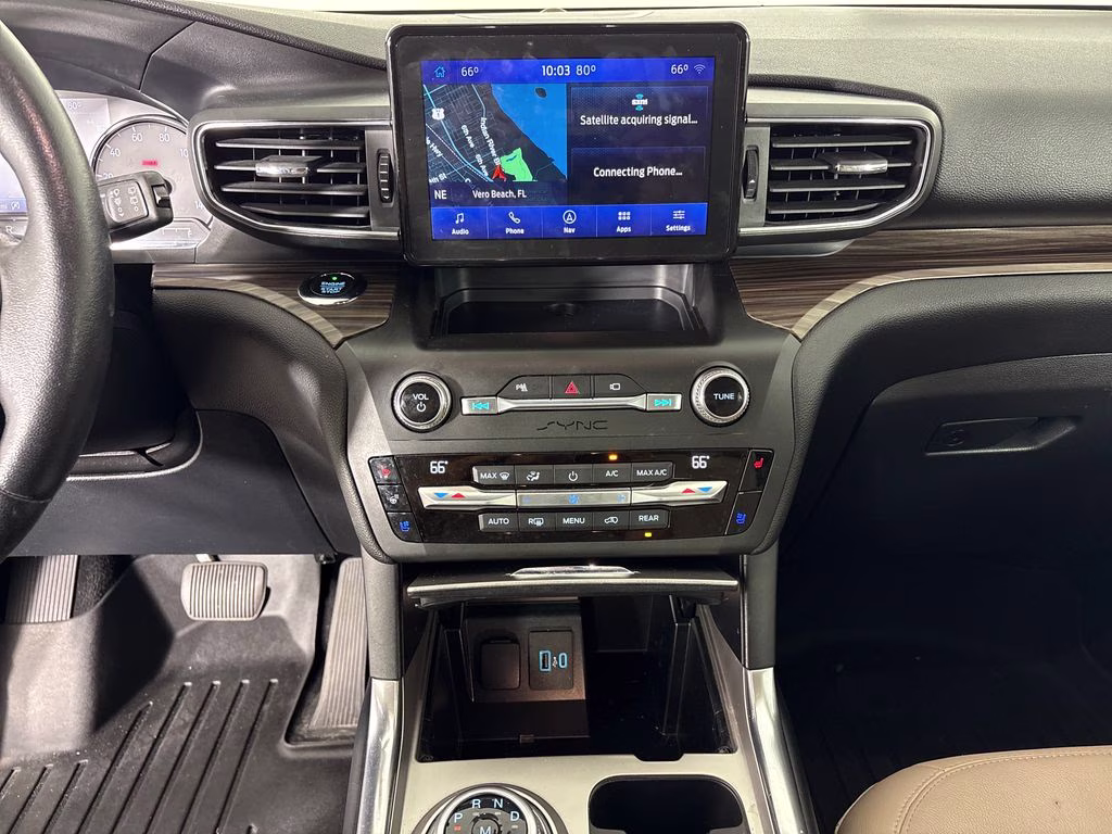 2020 Blue Metallic Ford Explorer Limited RWD SUV