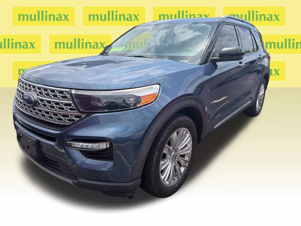 2020 Blue Metallic Ford Explorer Limited RWD SUV