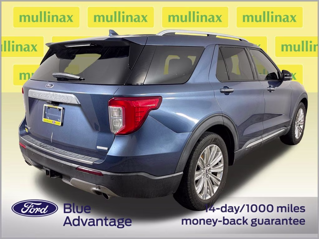 2020 Blue Metallic Ford Explorer Limited RWD SUV