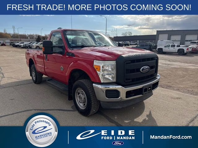 2011 Red Ford Super Duty F-250 SRW XL 4X4 Truck