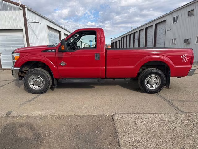 2011 Red Ford Super Duty F-250 SRW XL 4X4 Truck