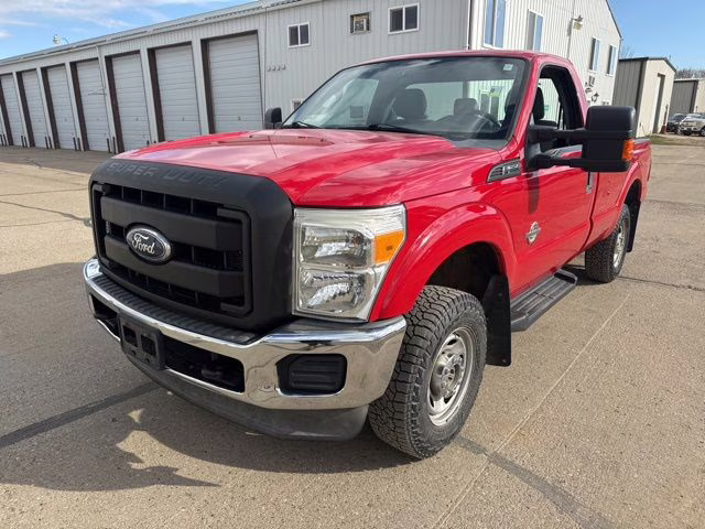2011 Vermillion Red Ford Super Duty F-250 SRW 4X4 Truck