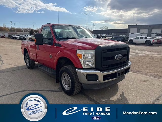 2011 Red Ford Super Duty F-250 SRW XL 4X4 Truck