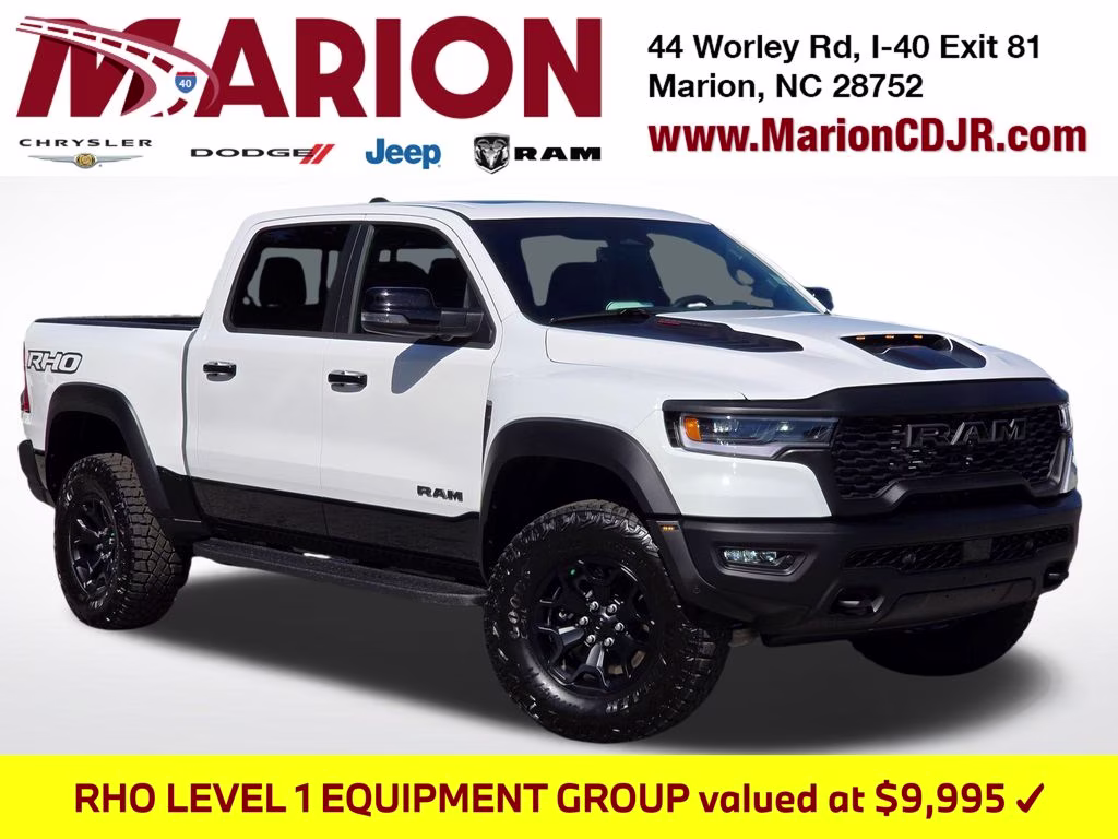 2026 Bright White Clearcoat Ram 1500 RHO 4X4 Truck