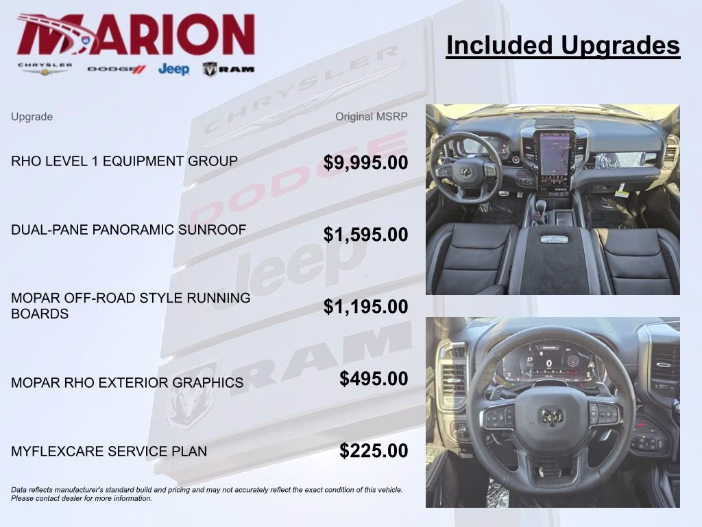 2026 Bright White Clearcoat Ram 1500 RHO 4X4 Truck