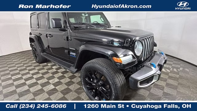 2023 Black Clearcoat Jeep Wrangler Sahara 4xe 4X4 SUV