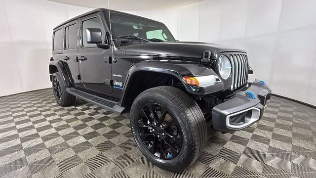 2023 Black Clearcoat Jeep Wrangler Sahara 4xe 4X4 SUV