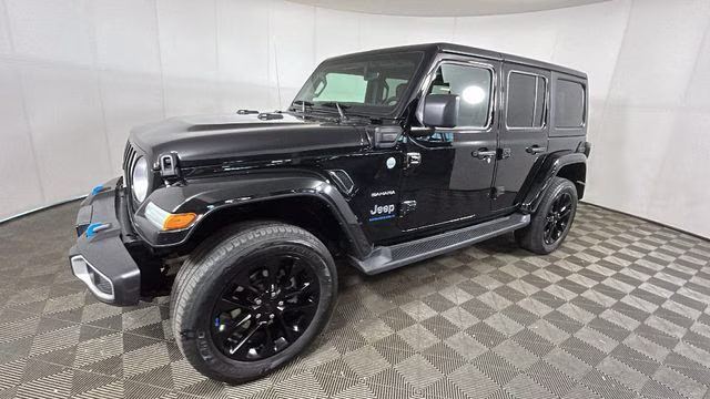 2023 Black Clearcoat Jeep Wrangler Sahara 4xe 4X4 SUV