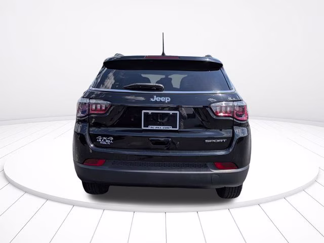 2021 Diamond Black Crystal Pearlcoat Jeep Compass Sport 4X4 SUV