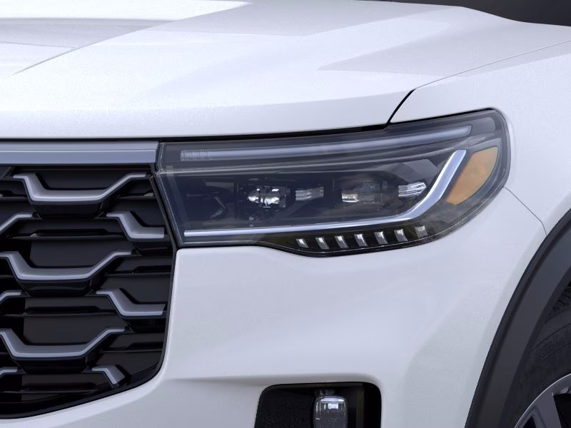 2026 Star White Metallic Tri-Coat Ford Explorer Platinum RWD SUV