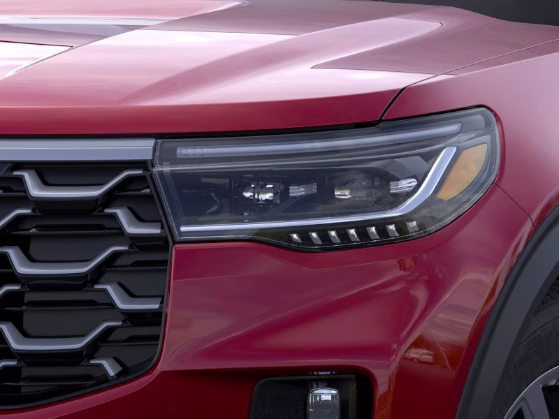 2026 Rapid Red Metallic Tinted Clearcoat Ford Explorer Platinum RWD SUV