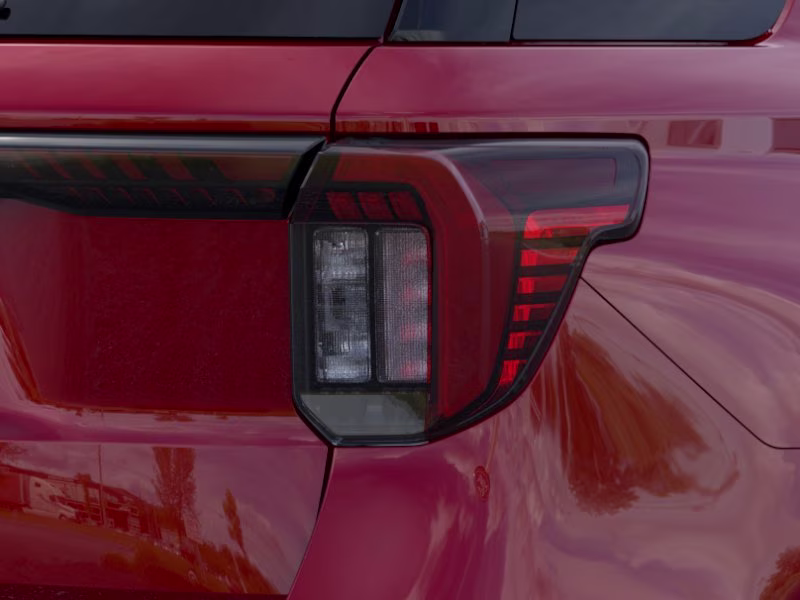 2026 Rapid Red Metallic Tinted Clearcoat Ford Explorer Platinum RWD SUV