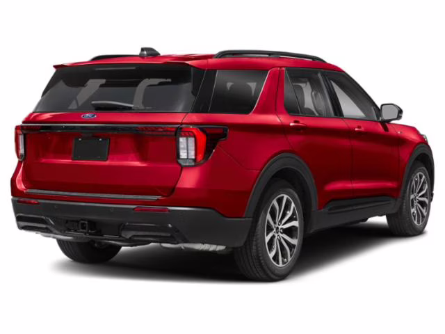 2026 Rapid Red Metallic Tinted Clearcoat Ford Explorer ST-Line RWD SUV