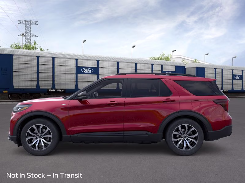 2026 Rapid Red Metallic Tinted Clearcoat Ford Explorer ST-Line RWD SUV