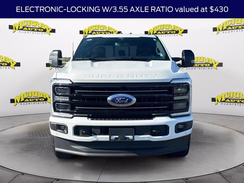 2025 White Metallic Ford Super Duty F-350 SRW Platinum 4X4 Truck