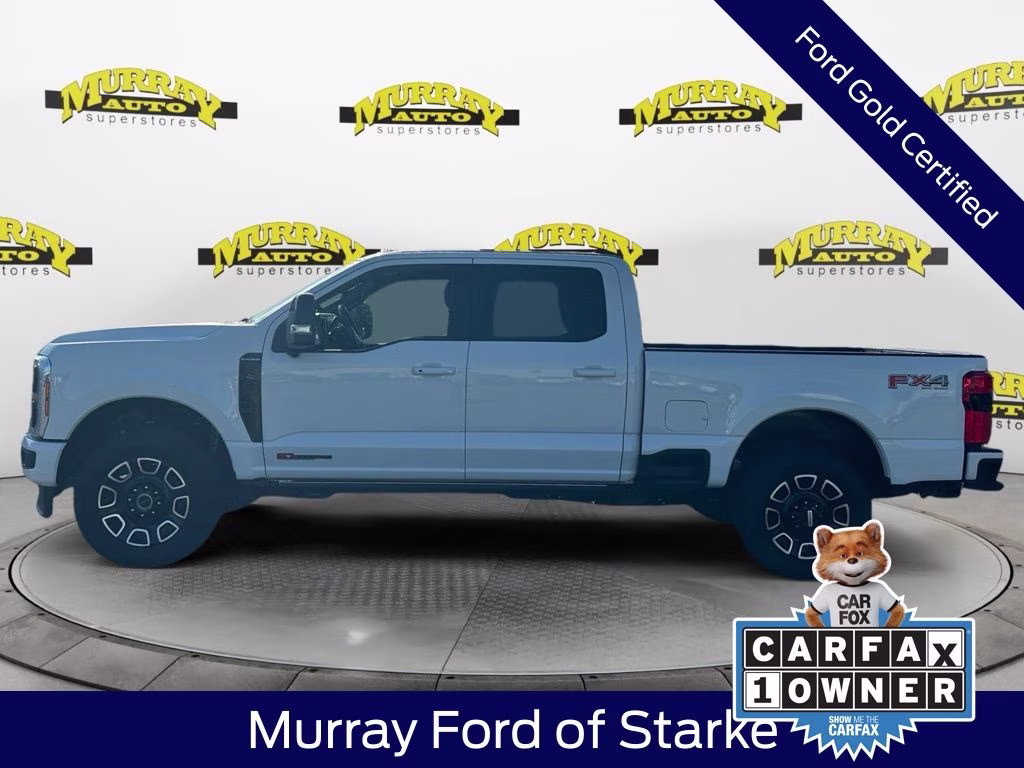 2025 White Metallic Ford Super Duty F-350 SRW Platinum 4X4 Truck