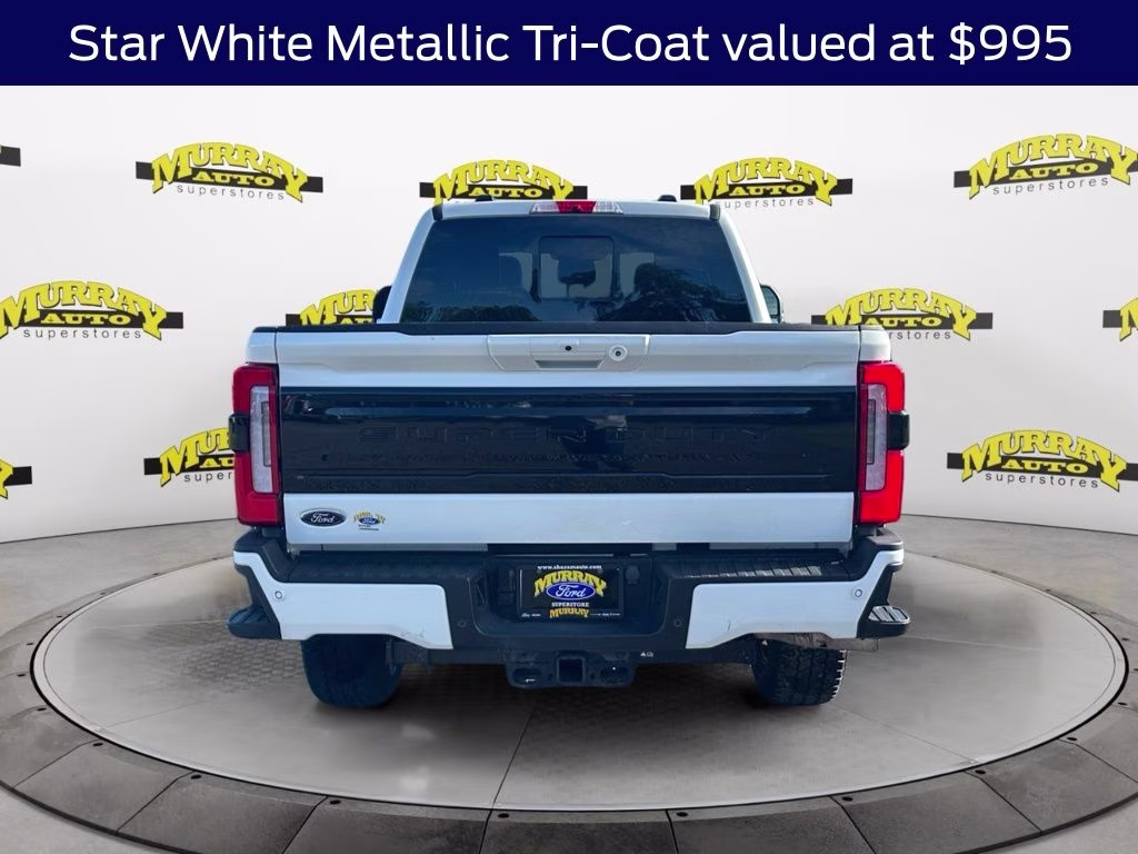 2025 White Metallic Ford Super Duty F-350 SRW Platinum 4X4 Truck